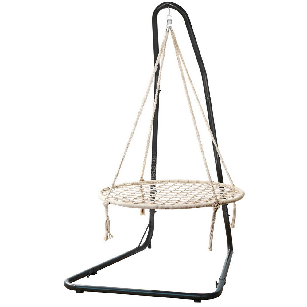 Gardeon Hammock Hanging Chair with Steel Stand-0