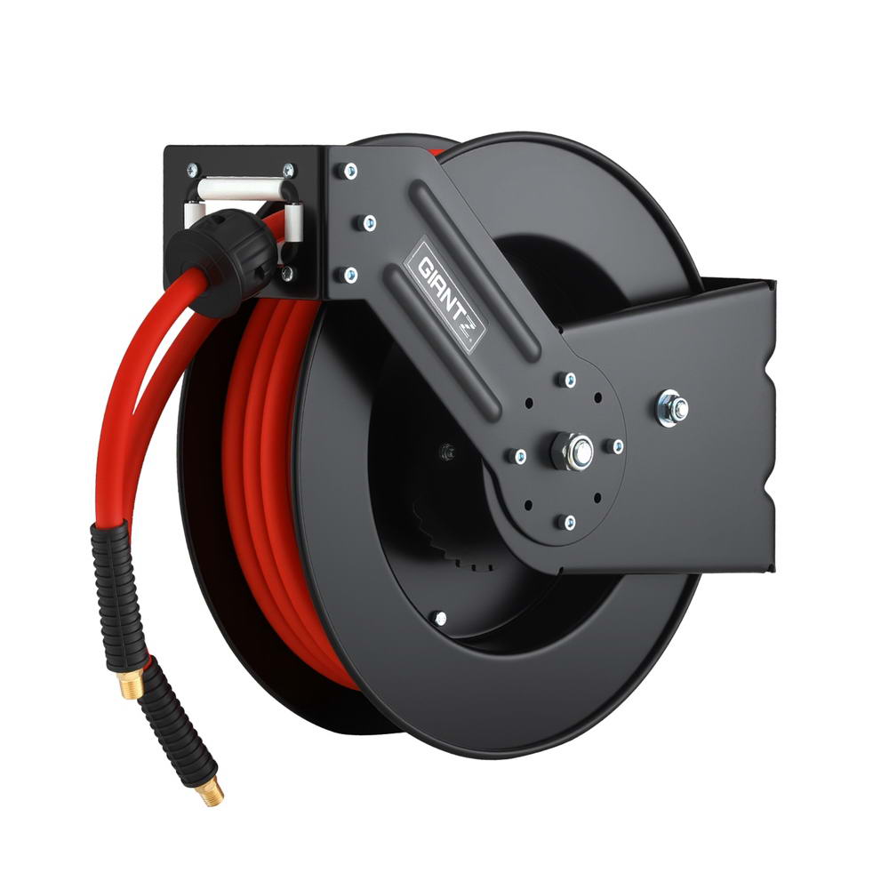 Giantz Air Hose Reel 3/8 IN x 15m Retractable Air Hose 300PSI-0