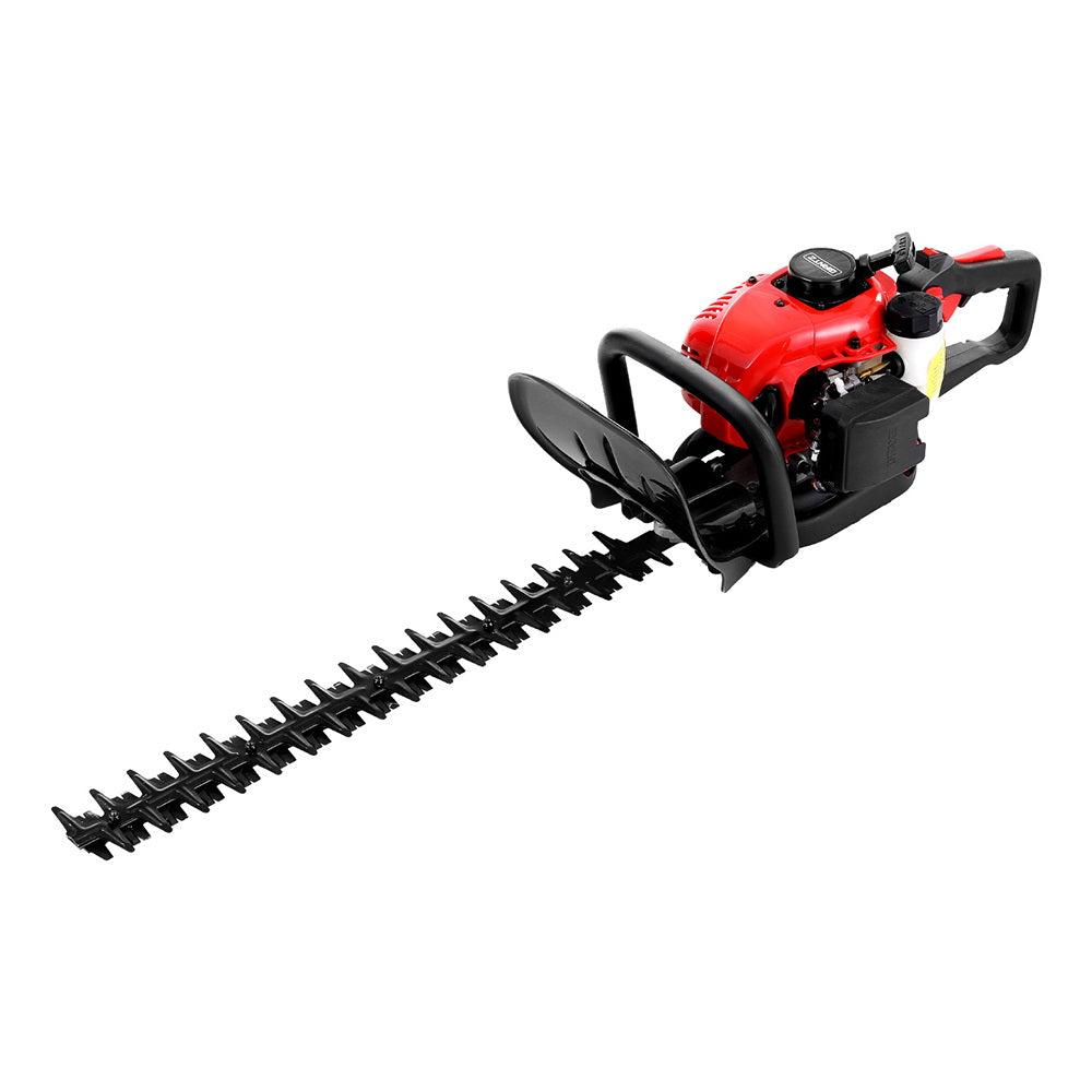 Giantz 25.4CC Petrol Hedge Trimmer 24" Dual Blade Tree Grass Garden Tool-0