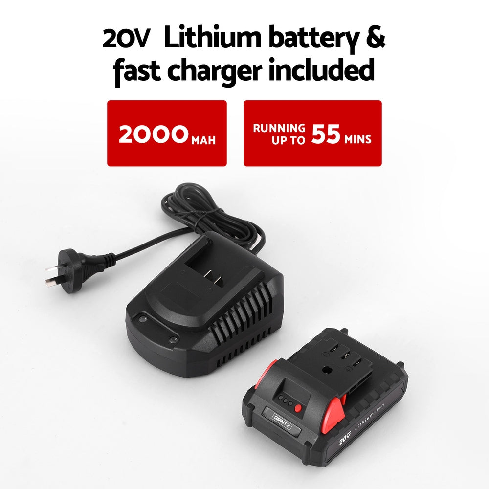 Giantz Cordless Pole Hedge Trimmer Garden Pruner Electric Cutter-5