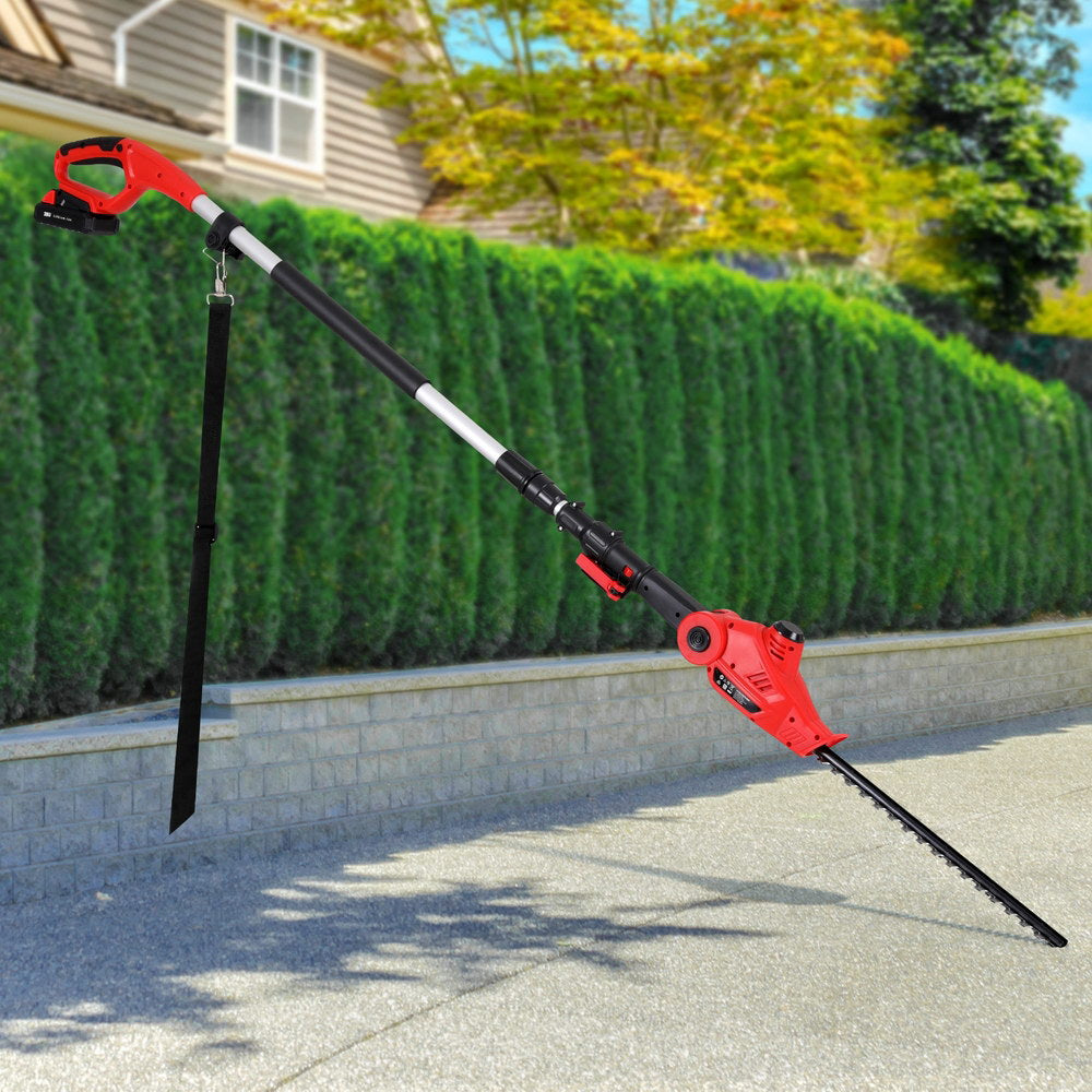 Giantz Cordless Pole Hedge Trimmer Garden Pruner Electric Cutter-6