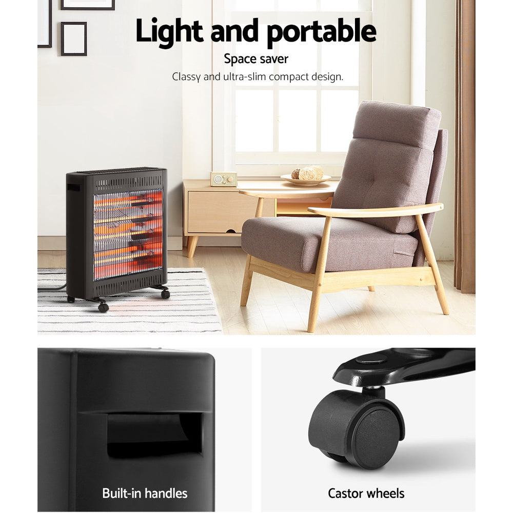 Devanti 2200W Infrared Heater Radiant Heaters-5