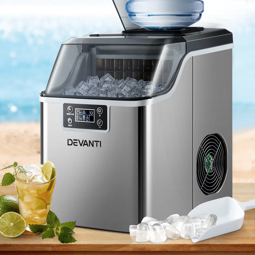 Devanti Ice Maker Machine Commercial Portable Ice Cube Tray Countertop 3.2L-7