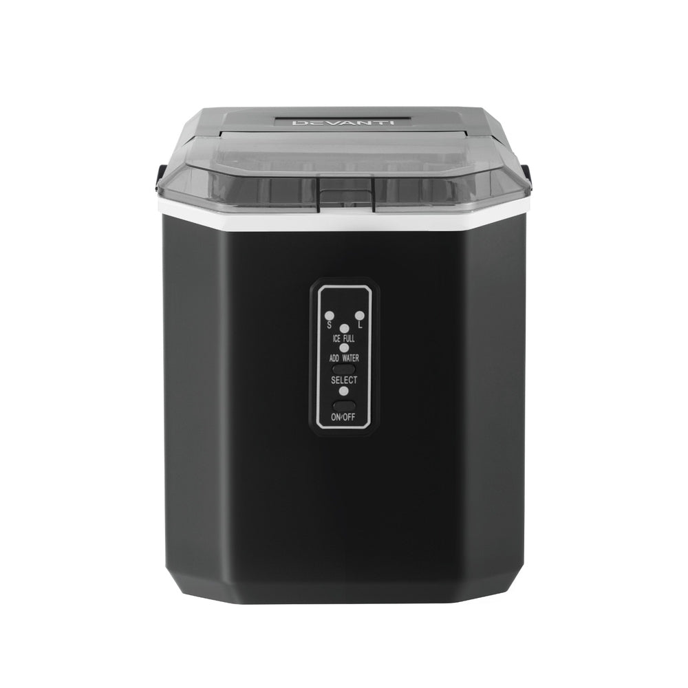 Devanti 12kg Ice Maker Machine 1.3L w/Scoop Holder Black-2