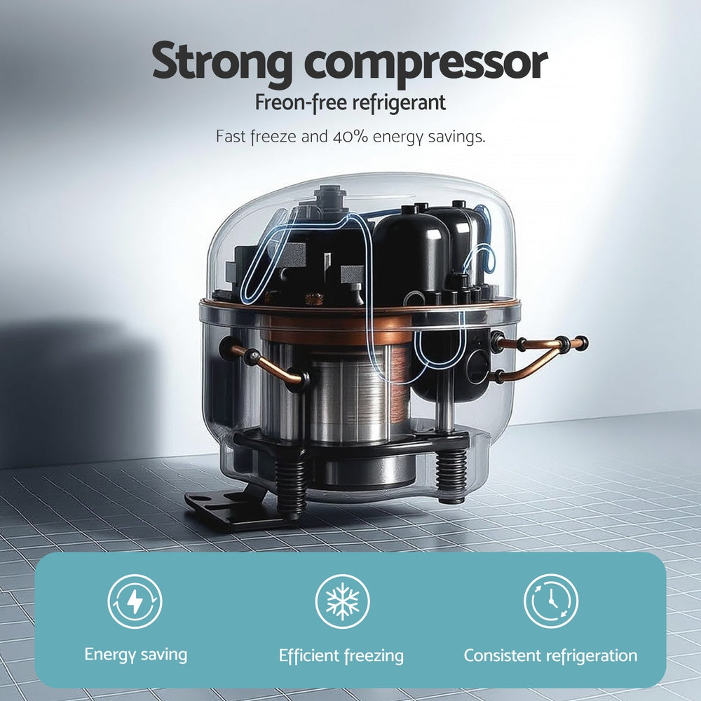 Devanti 12kg Ice Maker Machine w/Self Cleaning Green-4