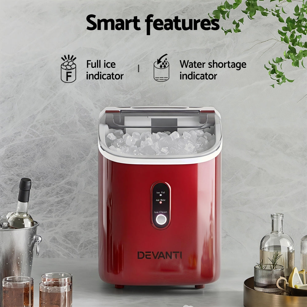 Devanti Ice Maker Machine 15kg Nugget Chewable Ice Cube-5