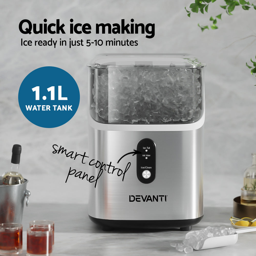 Devanti Ice Maker Machine 15kg Nugget Ice Cube-3