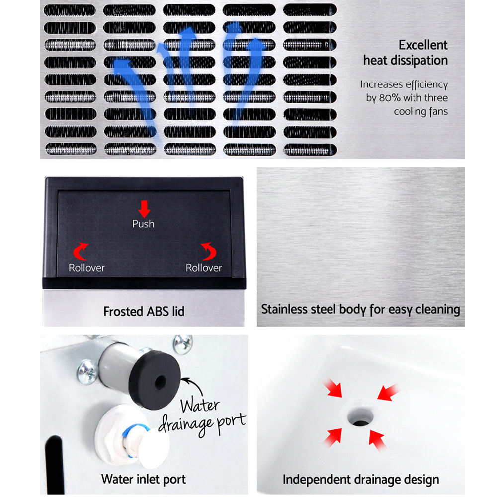 Devanti 60kg Commercial Ice Maker Machine-5