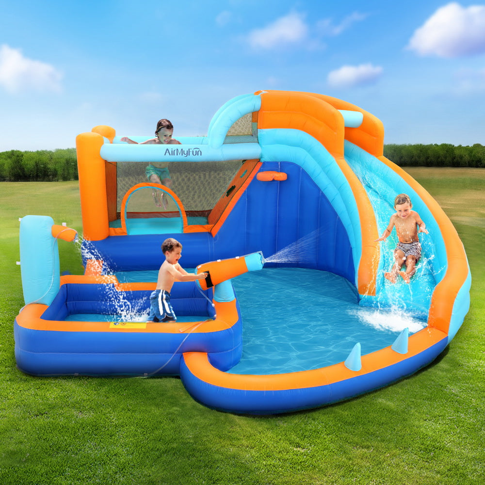 AirMyFun Kids Inflatable Pool Water Slide Park Jumping Castle Bounce 382X381CM-6