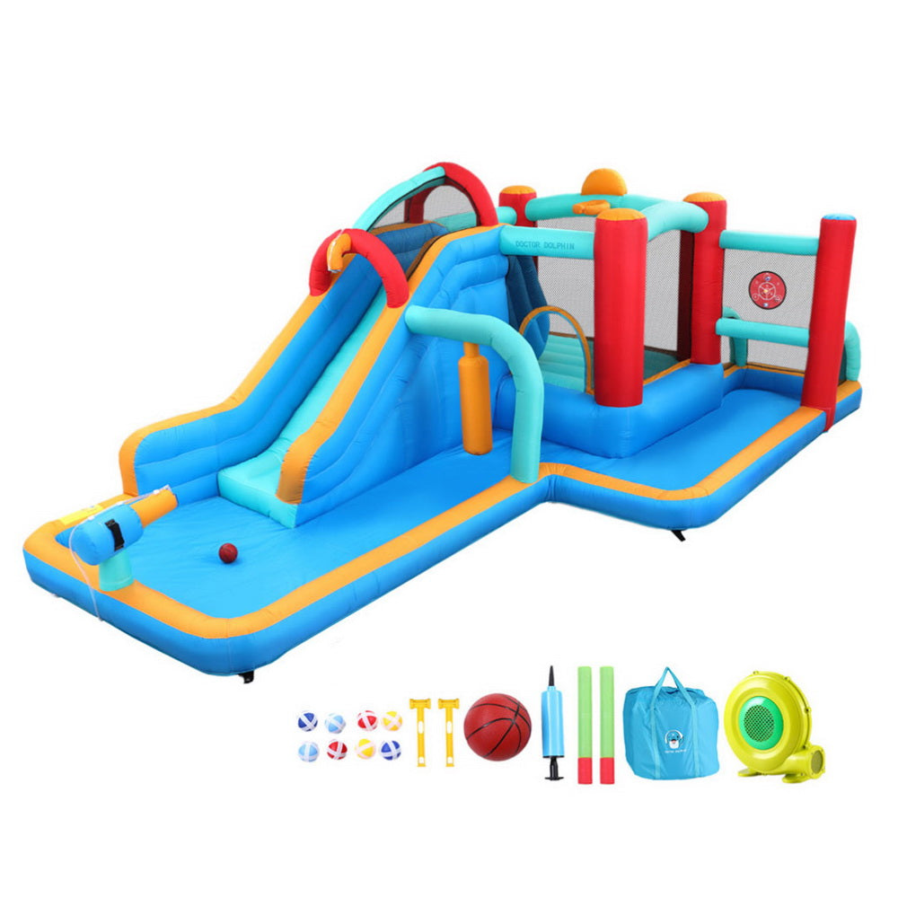 Kids Inflatable Water Slide Splash Pool Park Jumping Castle Bounce 615X322CM-0