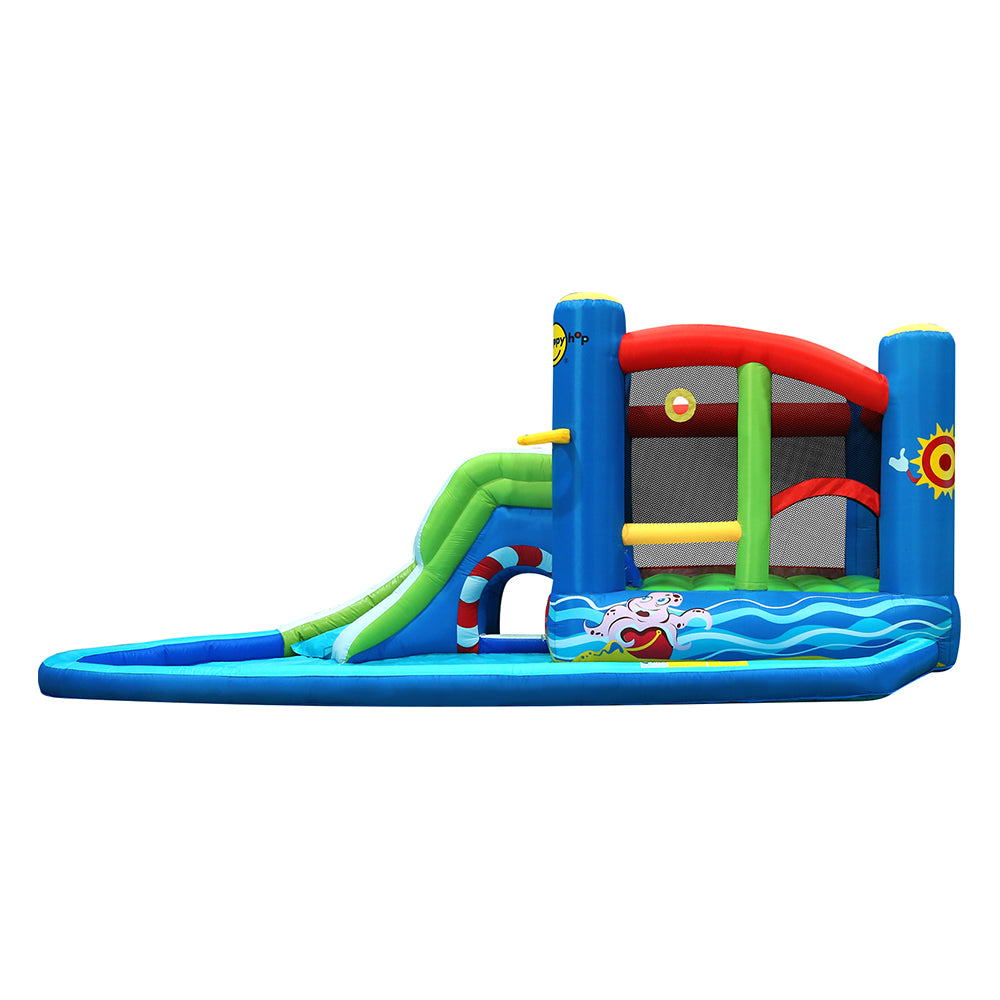 Happy Hop Inflatable Water Slide Jumping Trampoline Castle Bouncer Toy Splash-2