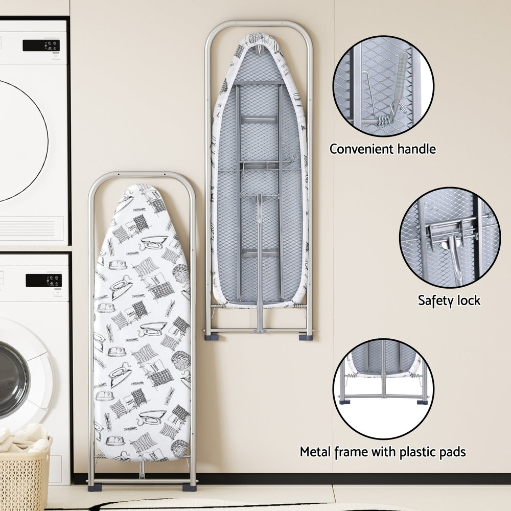 Artiss Ironing Board Wall Mounted Foldable White-5