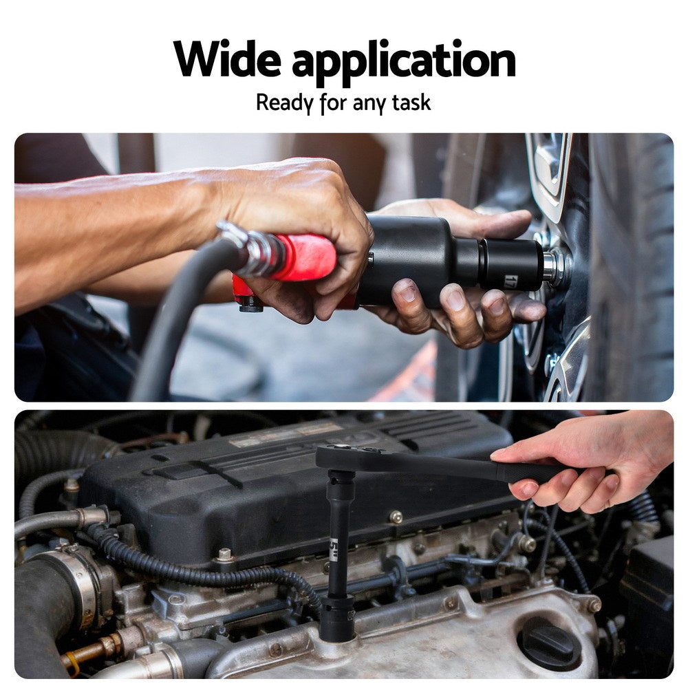 Giantz 30Pc 1/2" Drive Socket Set Cr-V Steel 8-32mm Workshop Repair-7