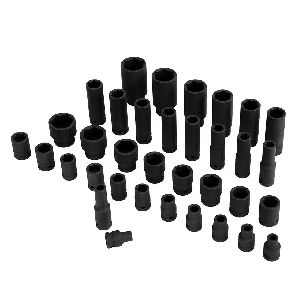 Giantz 35pcs 1/2" Drive Impact Socket Set Metric 8-32mm with Case-2