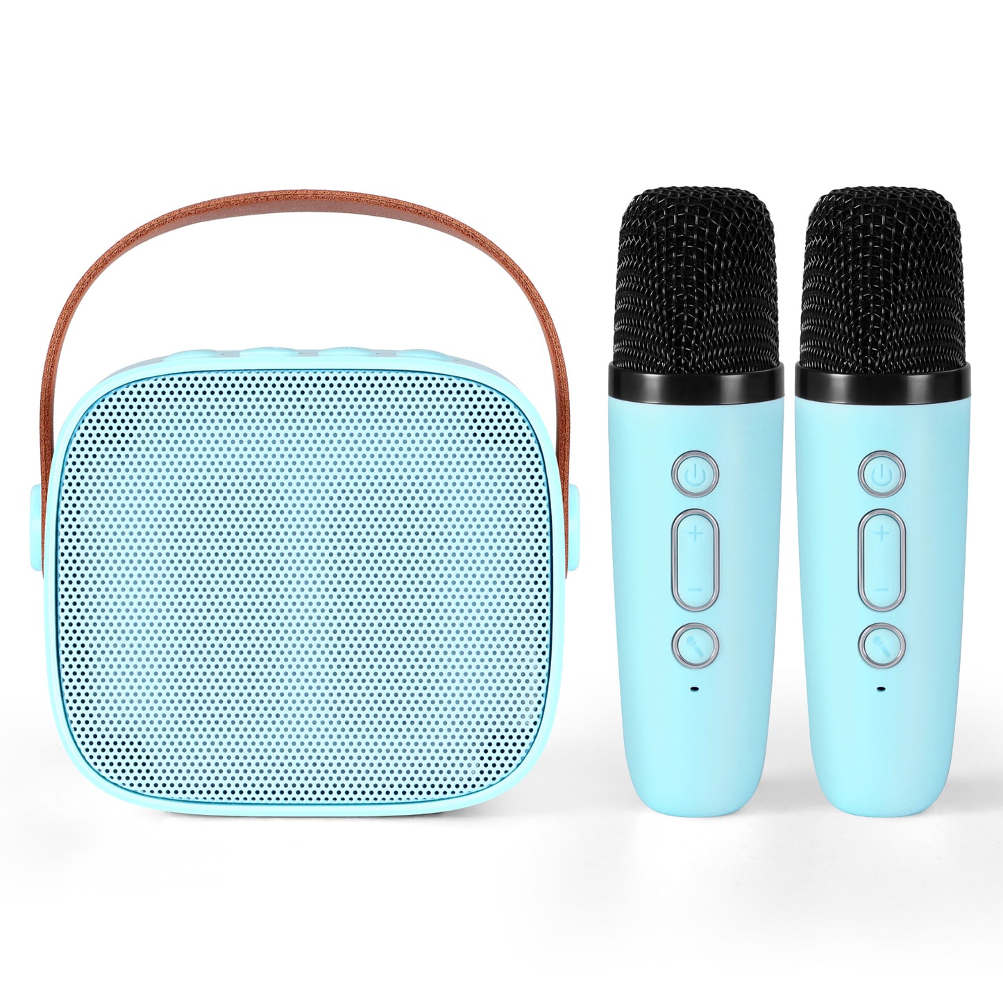 Alpha Mini Portable Karaoke Machine for Adults Kids with 2 Wireless Microphones-2