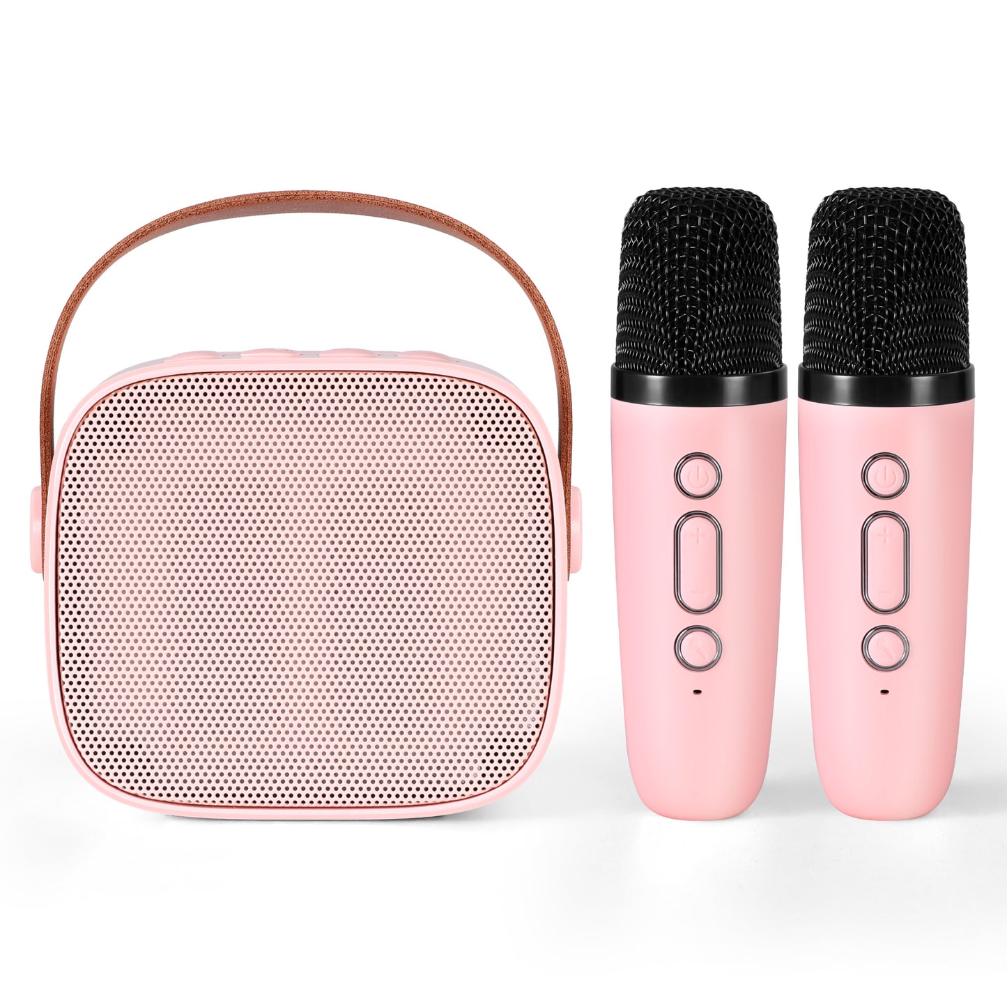 Alpha Mini Portable Karaoke Machine for Adults Kids with 2 Wireless Microphones-2