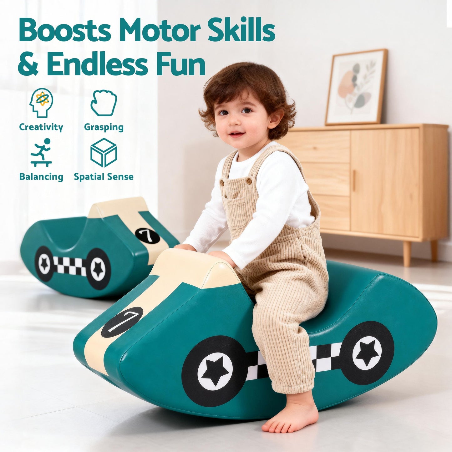 Keezi Kids Climbing Blocks Foam Toddler Playset Soft Indoor Climbing Toy Rocker-6