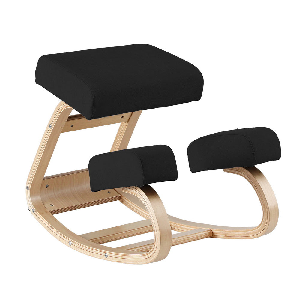 Artiss Kneeling Chair Ergonomic Posture Chair with Memory Foam Balance Stool for Home Office Gaming 120kg Weight Capacity Black-0