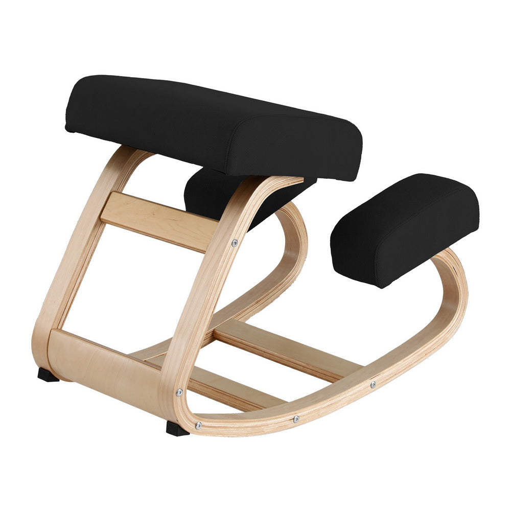 Artiss Kneeling Chair Ergonomic Posture Chair with Memory Foam Balance Stool for Home Office Gaming 120kg Weight Capacity Black-2