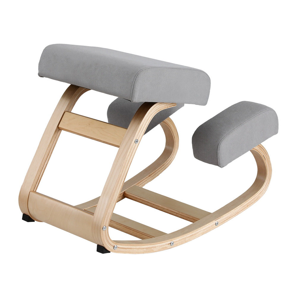 Artiss Kneeling Chair Ergonomic Posture Chair with Memory Foam Balance Stool for Home Office Gaming 120kg Weight Capacity Gray-2