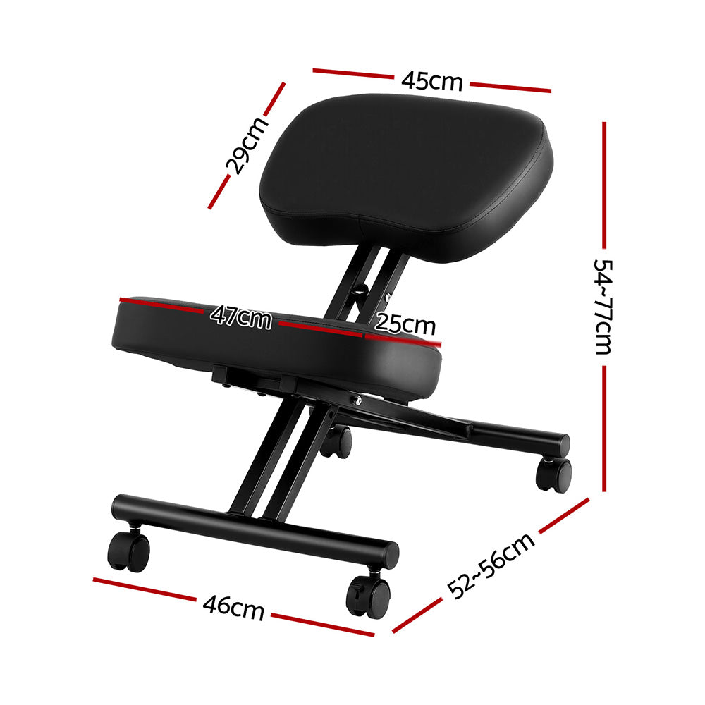 Artiss Kneeling Chair Ergonomic Office Chairs Home Knee Seat Posture Stretch Rest-1