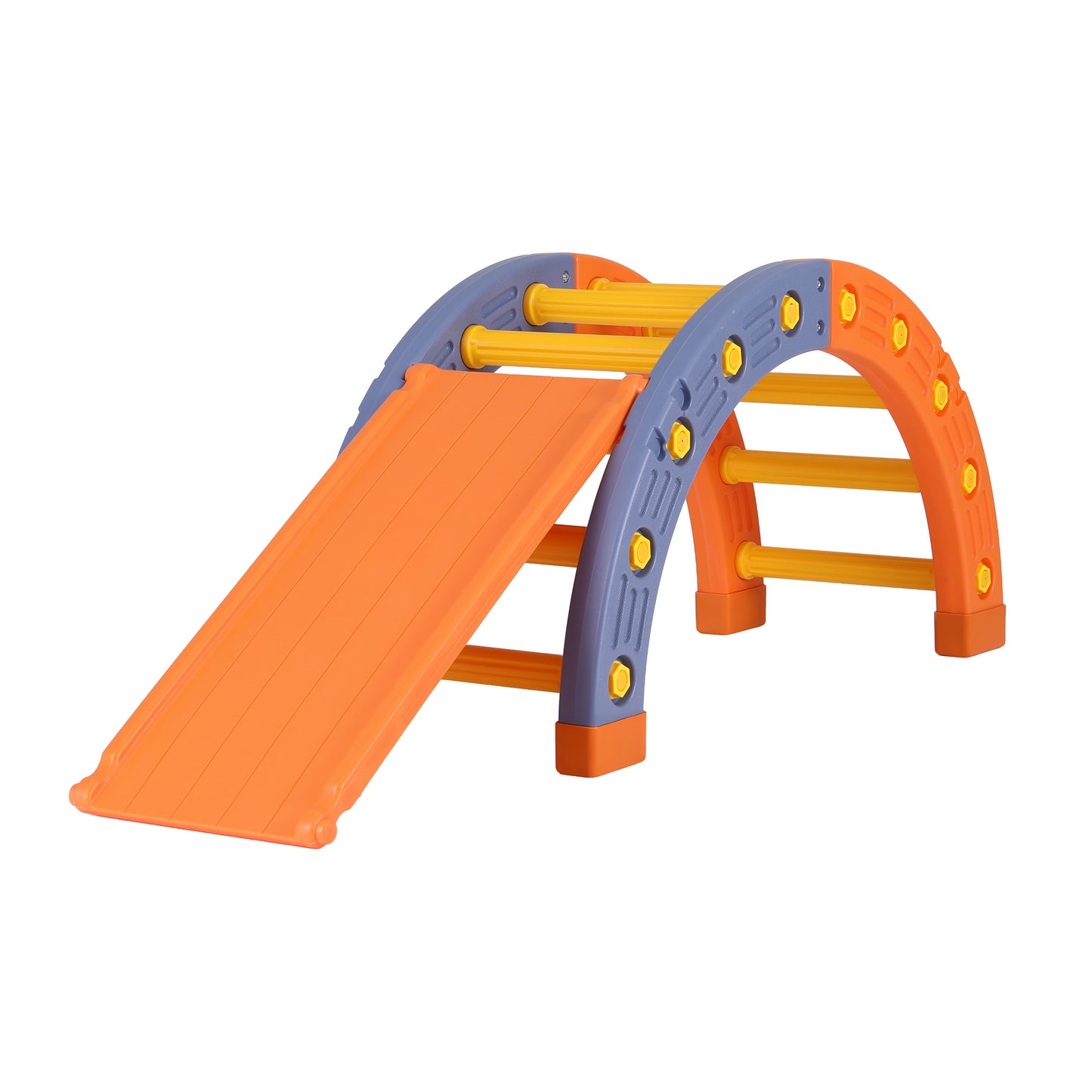Keezi Kids Climbing Frame Set With Slide Indoor Outdoor Toddler Toys Pikler Arch Climber-2