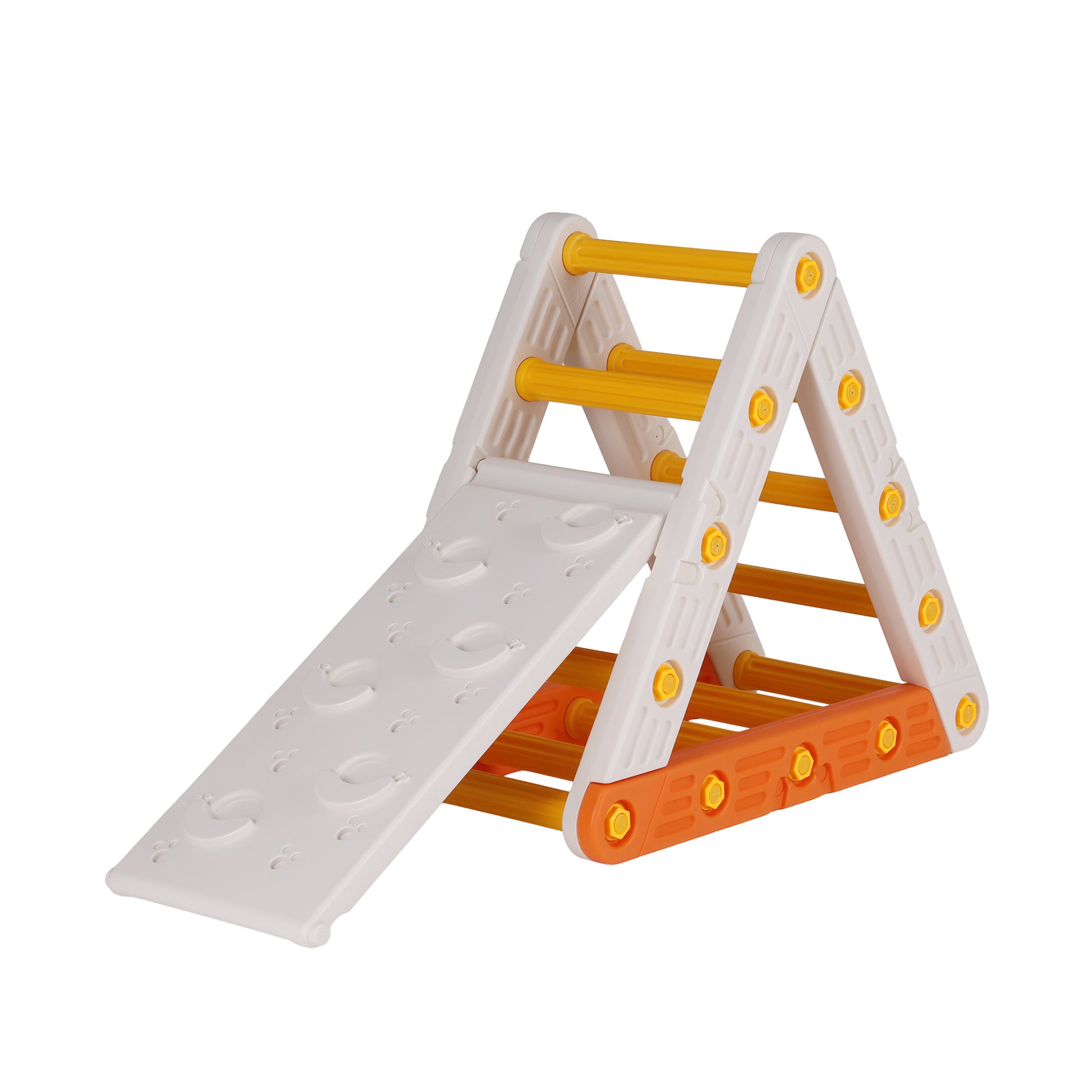 Keezi Kids Climbing Frame Set With Slide Indoor Outdoor Toddler Toys Pikler Triangle Climber-2