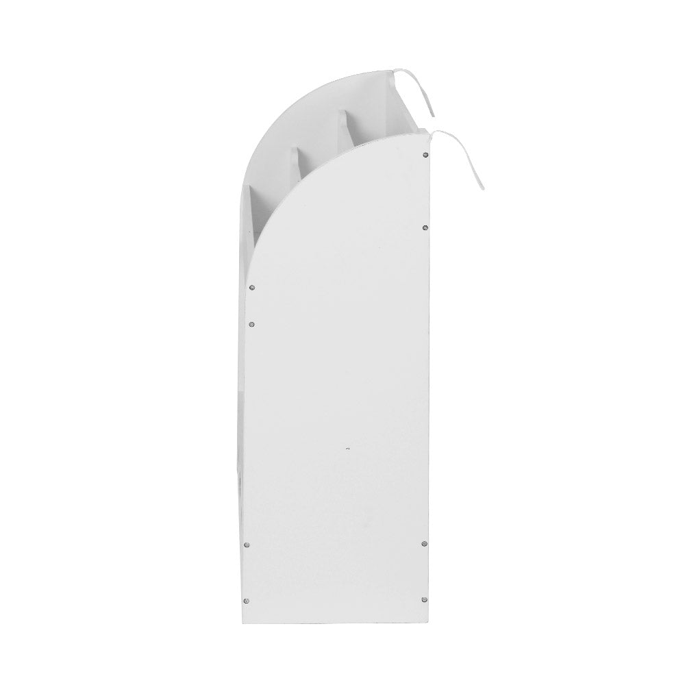 Keezi 3 Tiers Kids Bookshelf Magazine Shelf Organiser Bookcase Display White-3