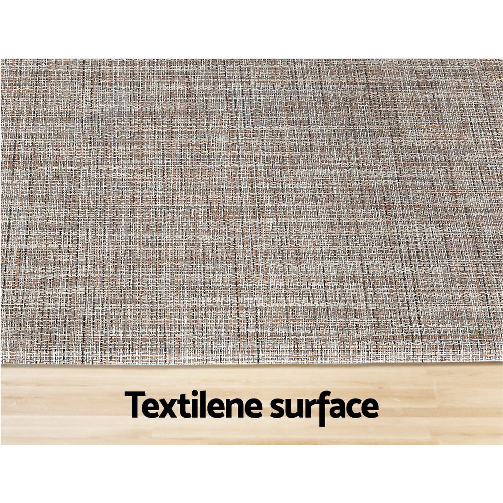 Artiss Kitchen Mat 45x150cm Textilene Floor Rug Carpet Non-slip-3