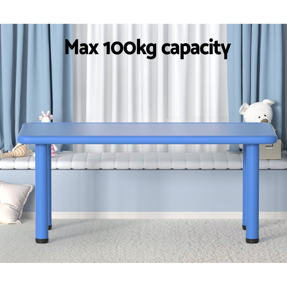 Keezi Kids Table Plastic Square Activity Study Desk 60X120CM-3