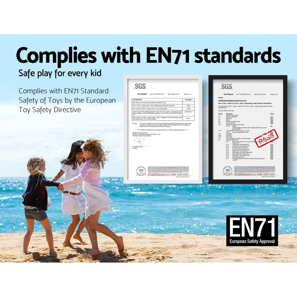 Keezi Kids Table Plastic Square Activity Study Desk 60X120CM-5