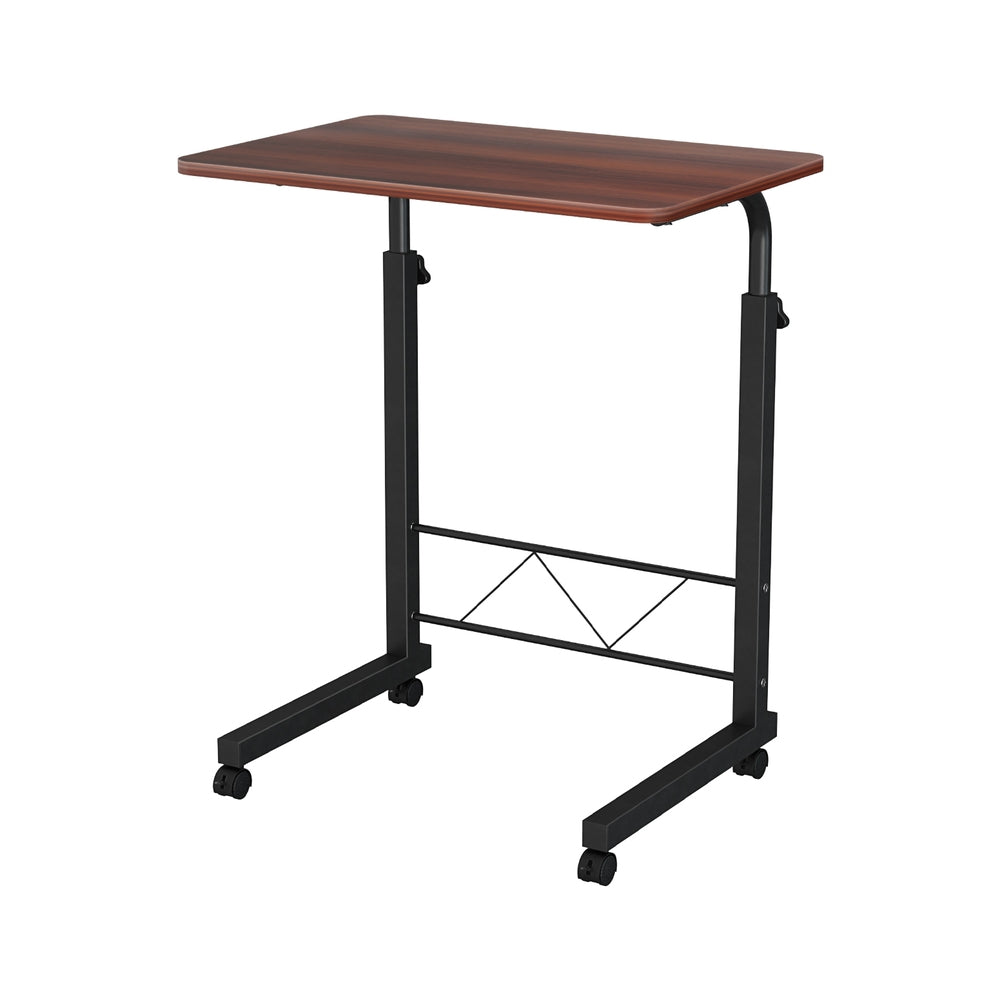 Artiss Laptop Desk Table Adjustable 60CM Dark Wood-2