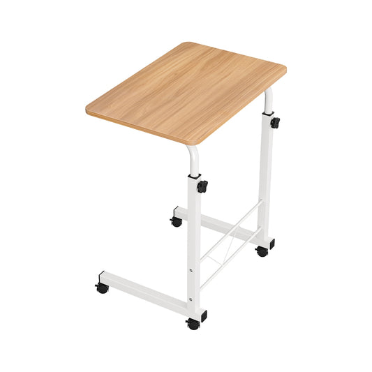 Artiss Laptop Desk Table Adjustable 60CM Light Wood-0