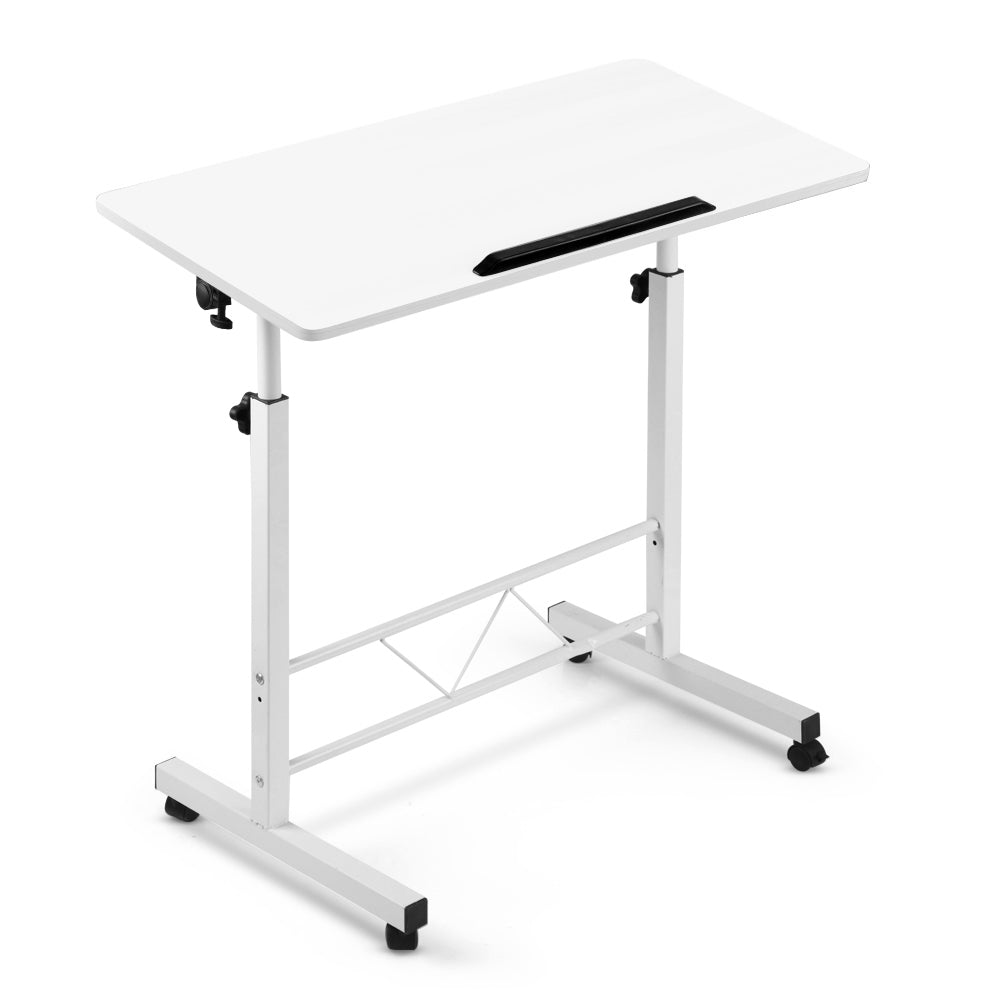 Artiss Laptop Desk Table Adjustable 80CM White-0