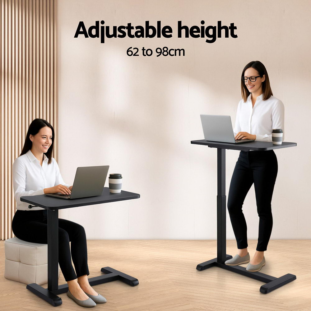 Artiss Laptop Desk Height Adjustable Mobile Workstation Computer Desks 70CM-4