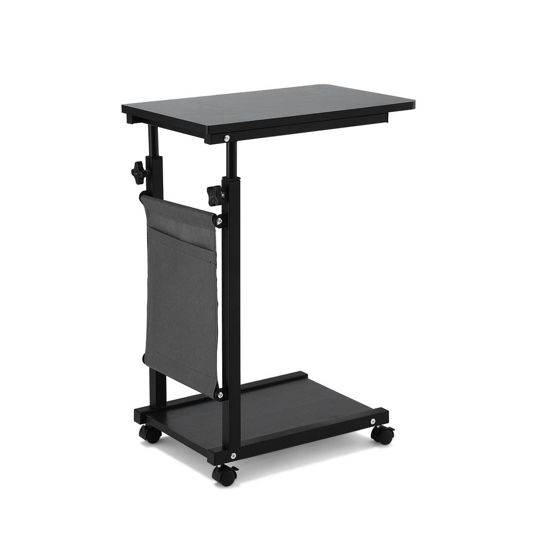 Artiss Laptop Desk Height Adjustable Mobile Workstation Computer Desks 48CM Black-2
