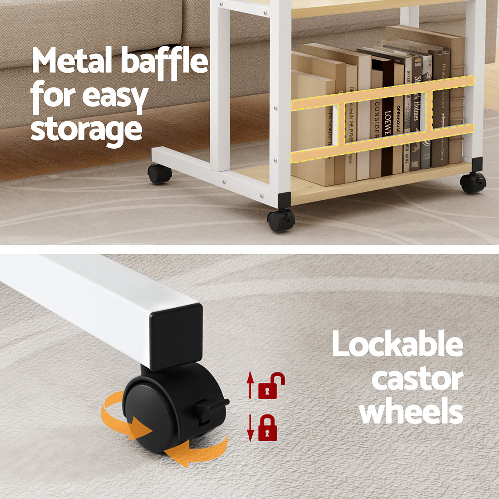 Artiss Laptop Desk Height Adjustable Mobile Workstation Computer Desks 60CM-5