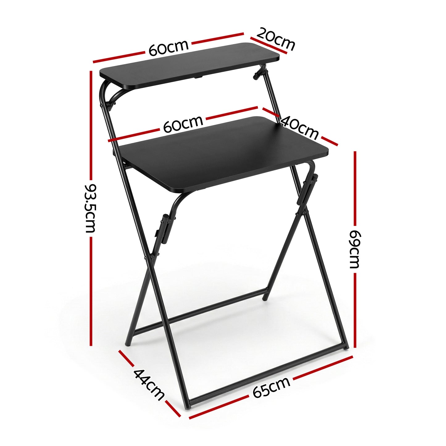 Artiss Laptop Desk Foldable Study Desk Home Office Black-1