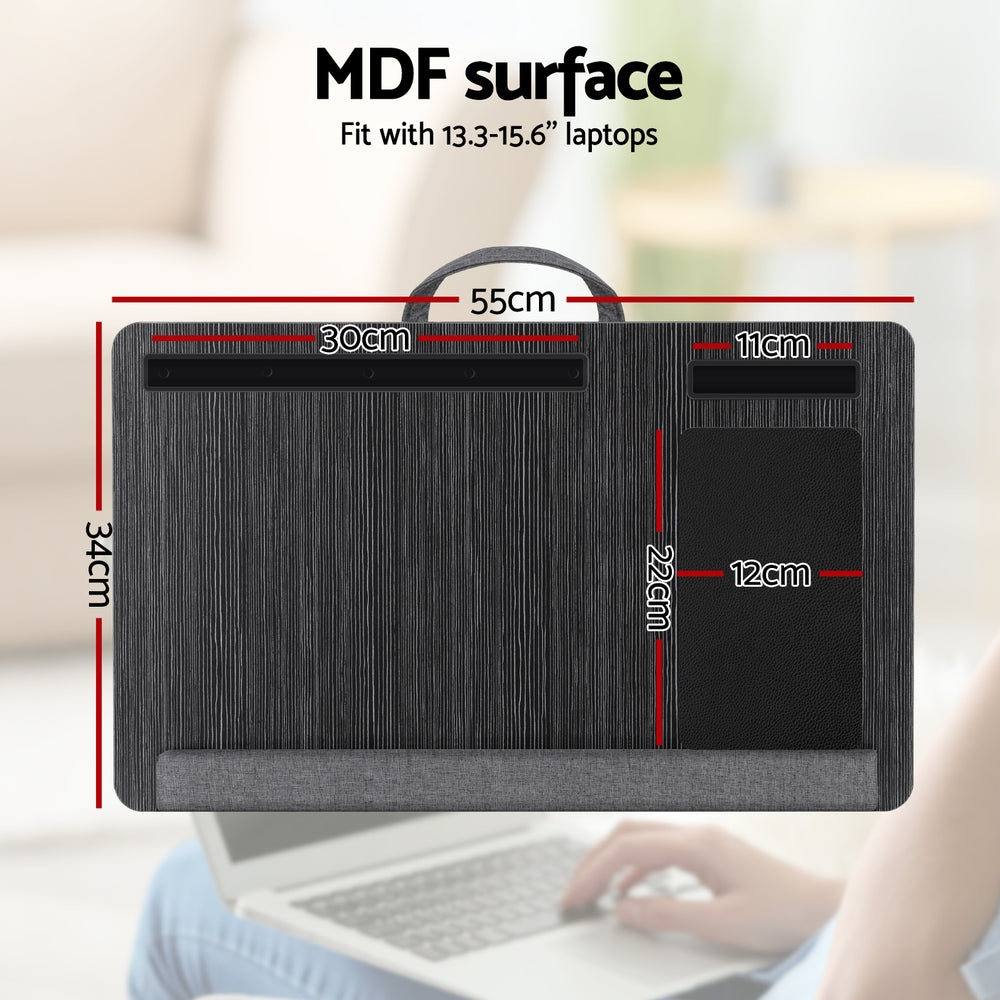 Artiss Lap Desk Laptop DeskS Portable w/ Wrist-rest Phone Slot Mouse Pad 55CM-3