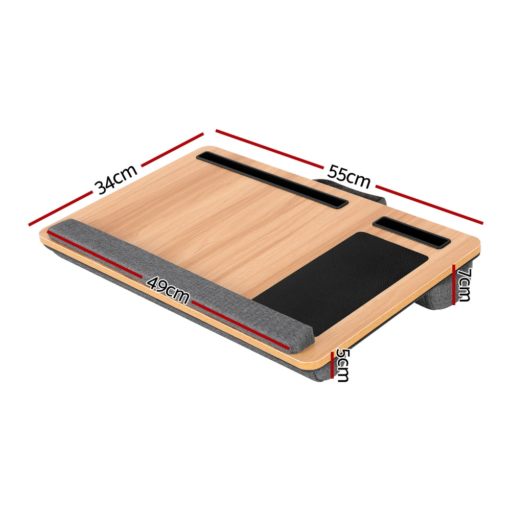 Artiss Lap Desk Laptop Desks Portable w/ Wrist-rest Phone Slot Mouse Pad 55CM-1