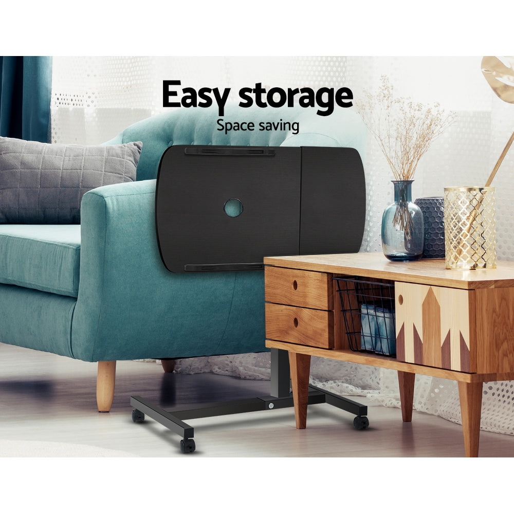 Artiss Laptop Desk Table Fan Cooling Black 60CM-6