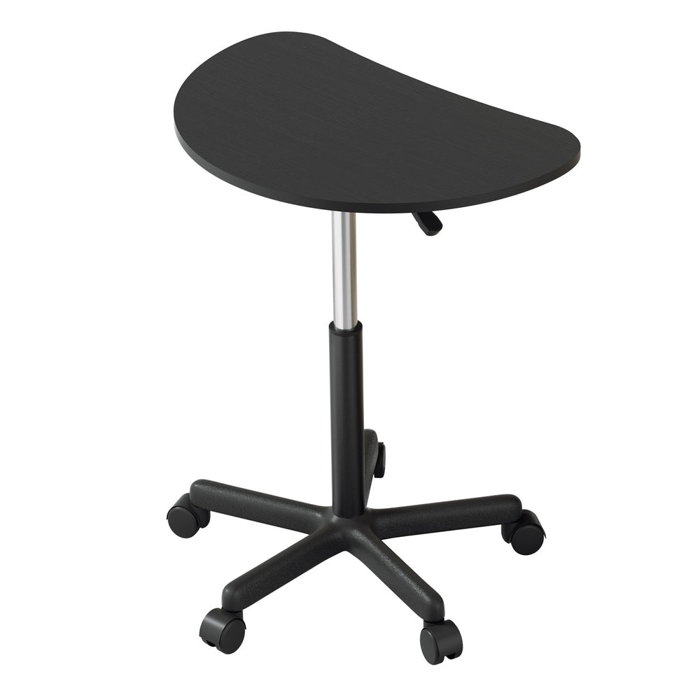 Artiss Laptop Desk Portable Height Adjustable Table Caster Wheels 60CM Black-0