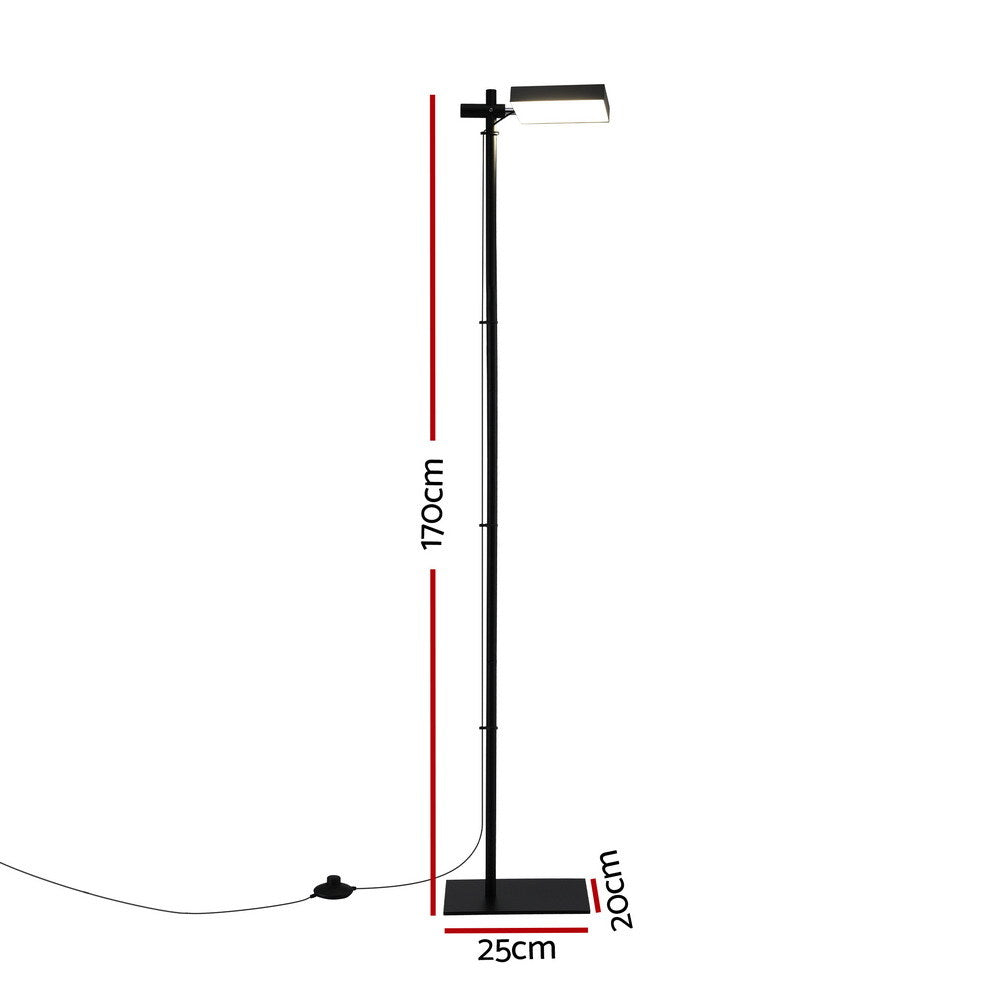 Artiss LED Floor Lamp, Modern Reading Lamp 360～ Rotating Adjustable Light Head,12W Standing Lamp for Living Room, Bedroom Office-1