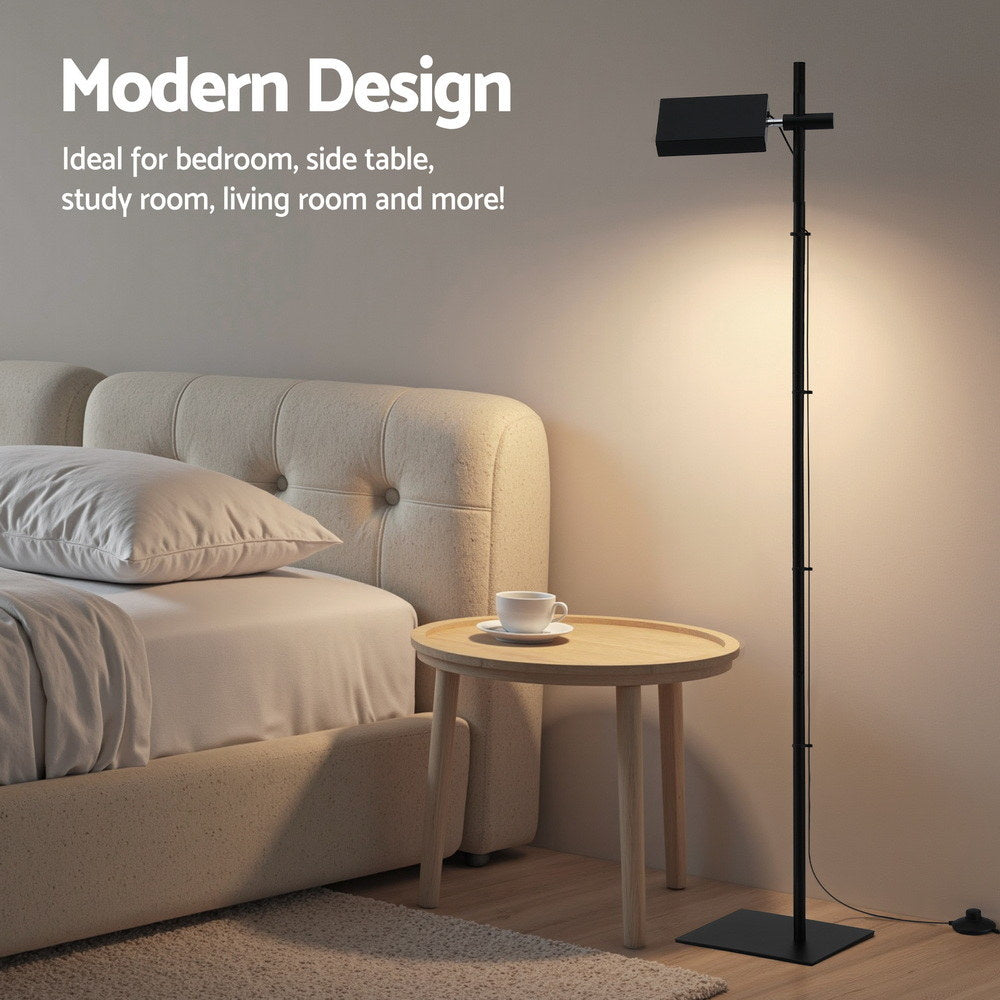 Artiss LED Floor Lamp, Modern Reading Lamp 360～ Rotating Adjustable Light Head,12W Standing Lamp for Living Room, Bedroom Office-4