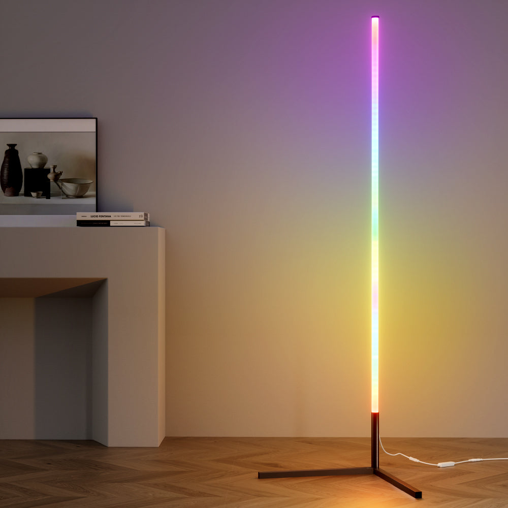 Artiss RGB LED Floor Lamp Remote Control Corner Light Stand Gaming Room 150CM-4