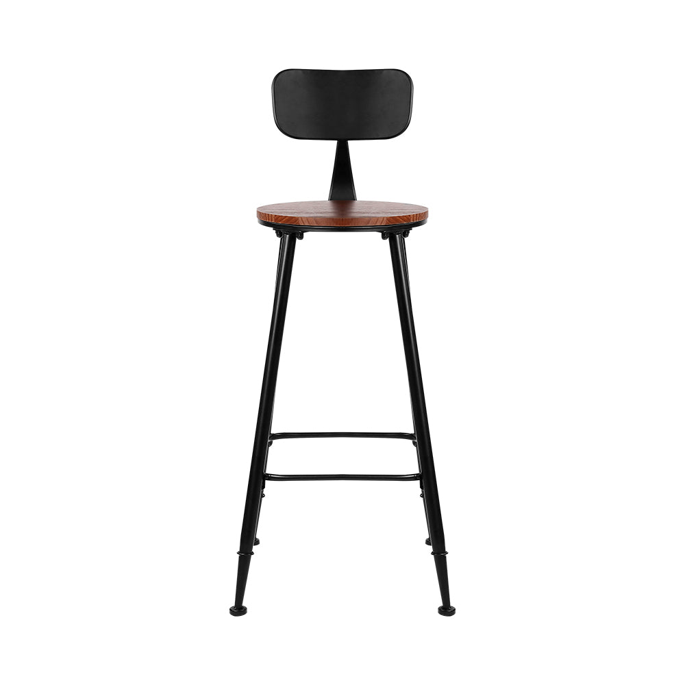 Artiss 4x Bar Stools Vintage Metal Chairs-2