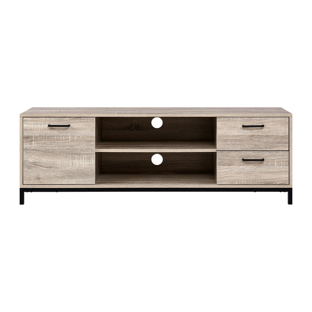 Artiss TV Cabinet Entertainment Unit 132cm Pine Tania-2