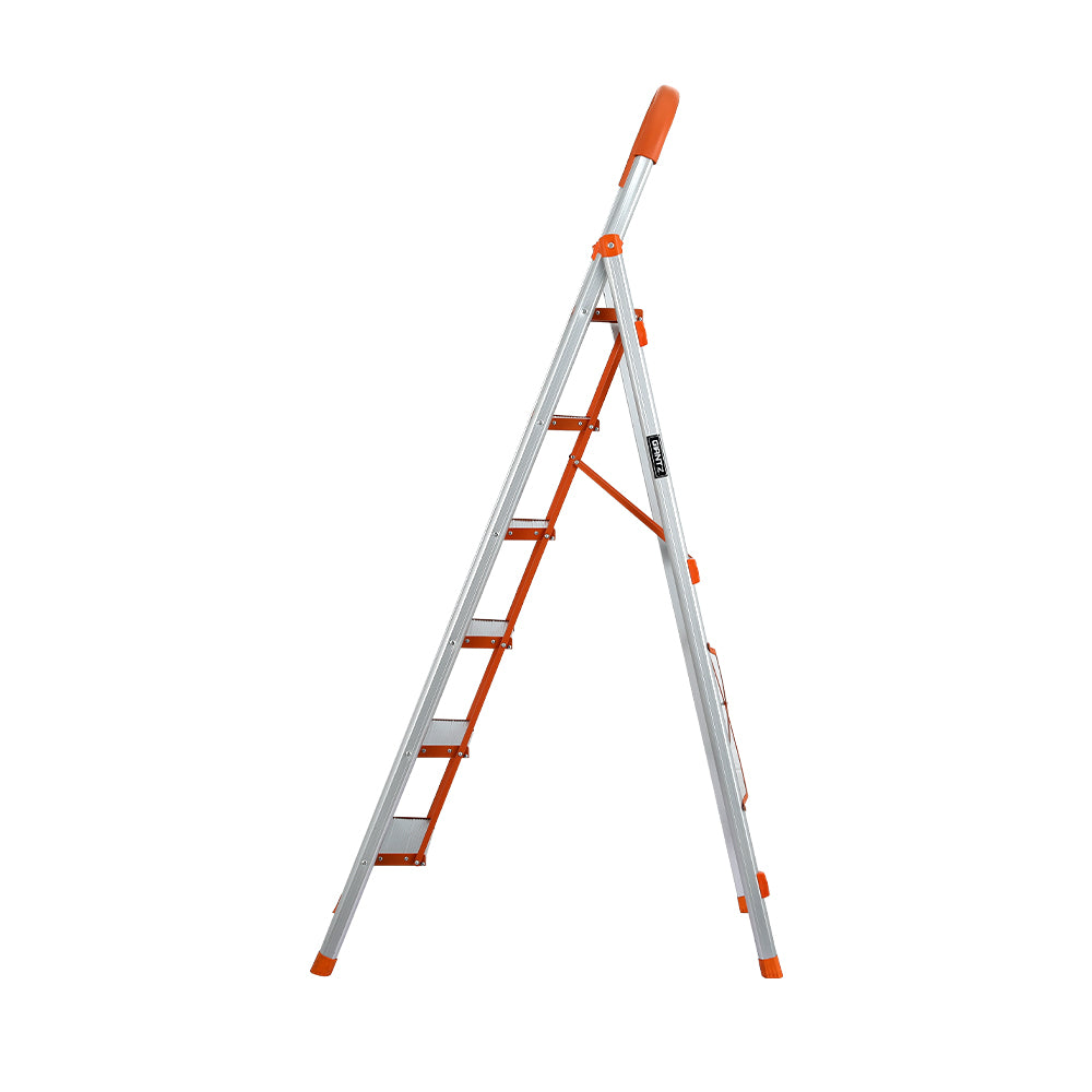 Giantz 6 Step Ladder Multi-Purpose Folding Aluminium Light Weight Non Slip Platform-3