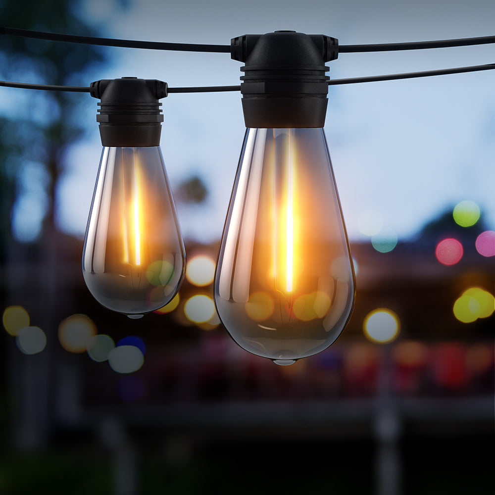 41m Solar Festoon Lights Outdoor LED String Light Xmas Party Decorations-6