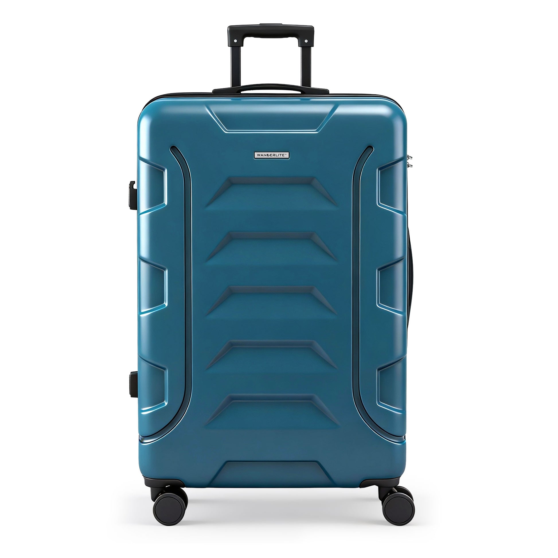 Wanderlite 28" Luggage Suitcase Trolley Travel TSA Lightweight Hard Case Teal-2